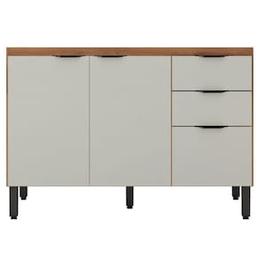 Balcão Para Pia 120cm Sem Tampo Firenze Amendola Touch/nude Tx - Demóbile