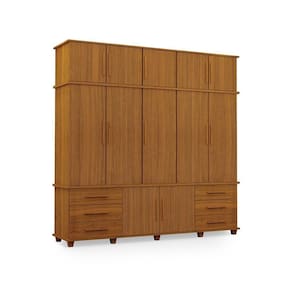 Guarda-roupa Com 5 Portas Berlim Carvalho New