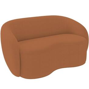 Sofá 3 Lugares 160cm Sala De Estar Living Oscar K01 Bouclê Mostarda