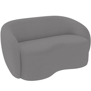 Sofá 3 Lugares 160cm Sala De Estar Living Oscar K01 Bouclê Cinza