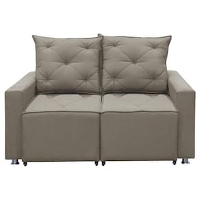 Sofá Retrátil 2 Lugares Bariloche 1.50cm Shop Das Cabeceiras Carvalho