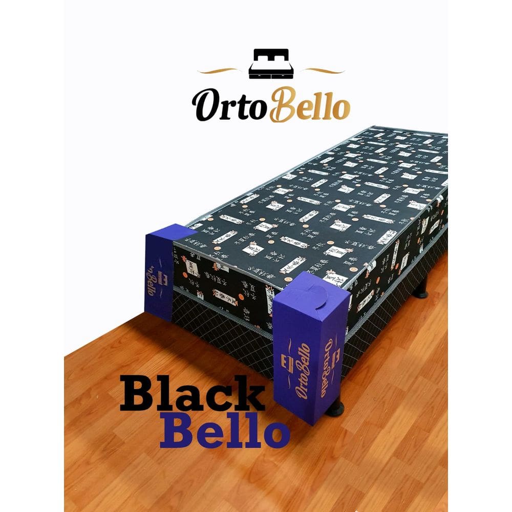 Cama Box Solteiro Black 88x188 - Ortobello