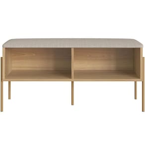 Sapateira Banco Hall De Entrada Industrial Indy A03 Hanover Dourado
