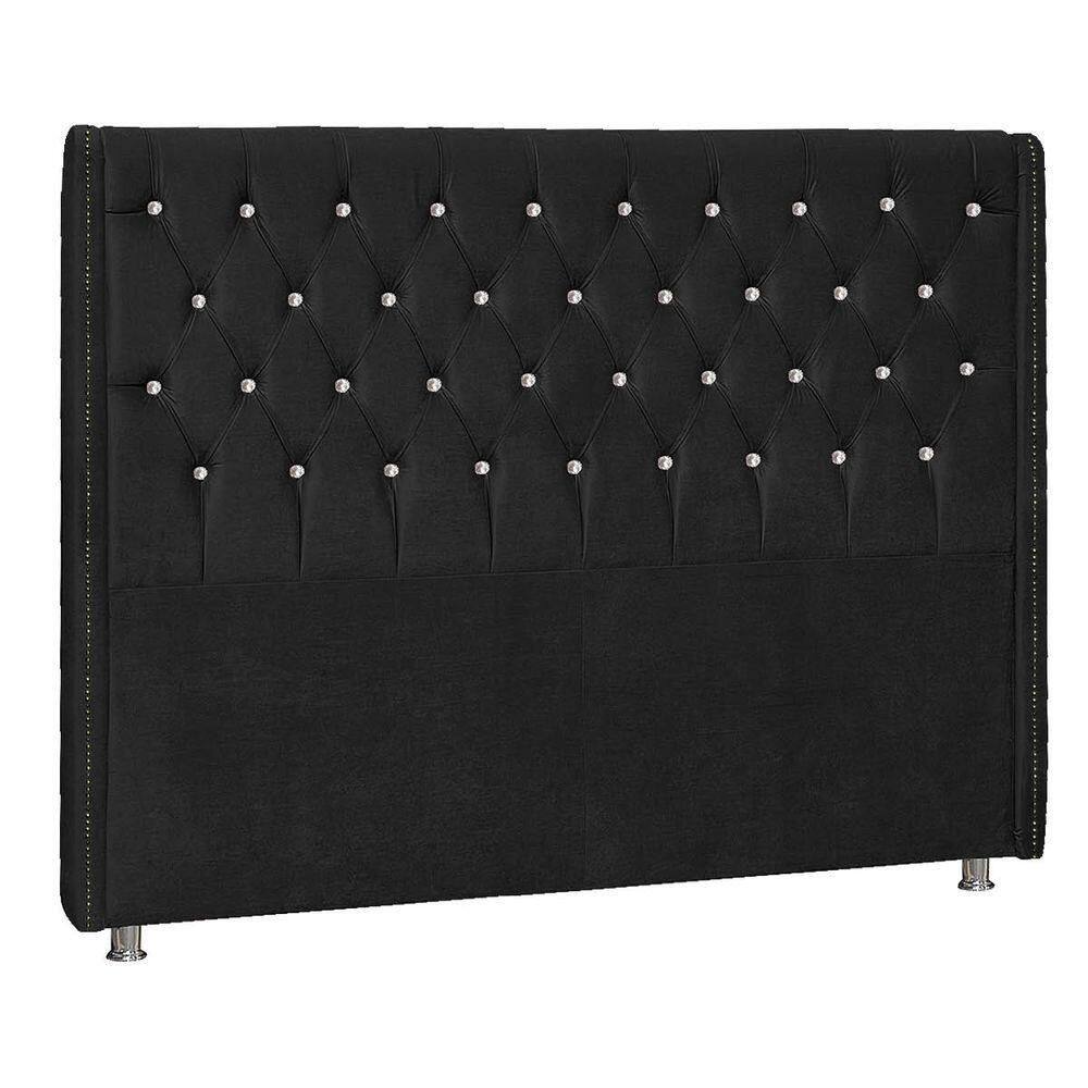 Cabeceira Solteiro Tóquio P04 90 Cm Suede Preto