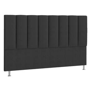 Cabeceira King Hannover P04 195 Cm Suede Preto Tca 944