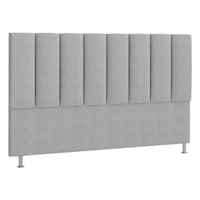 Cabeceira Queen Hannover P04 160 Cm Suede Cinza Tca 940