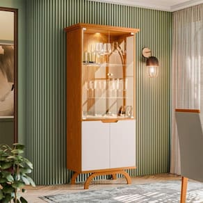 Cristaleira Para Sala De Jantar 4 Portas Vicenza Ype Off White