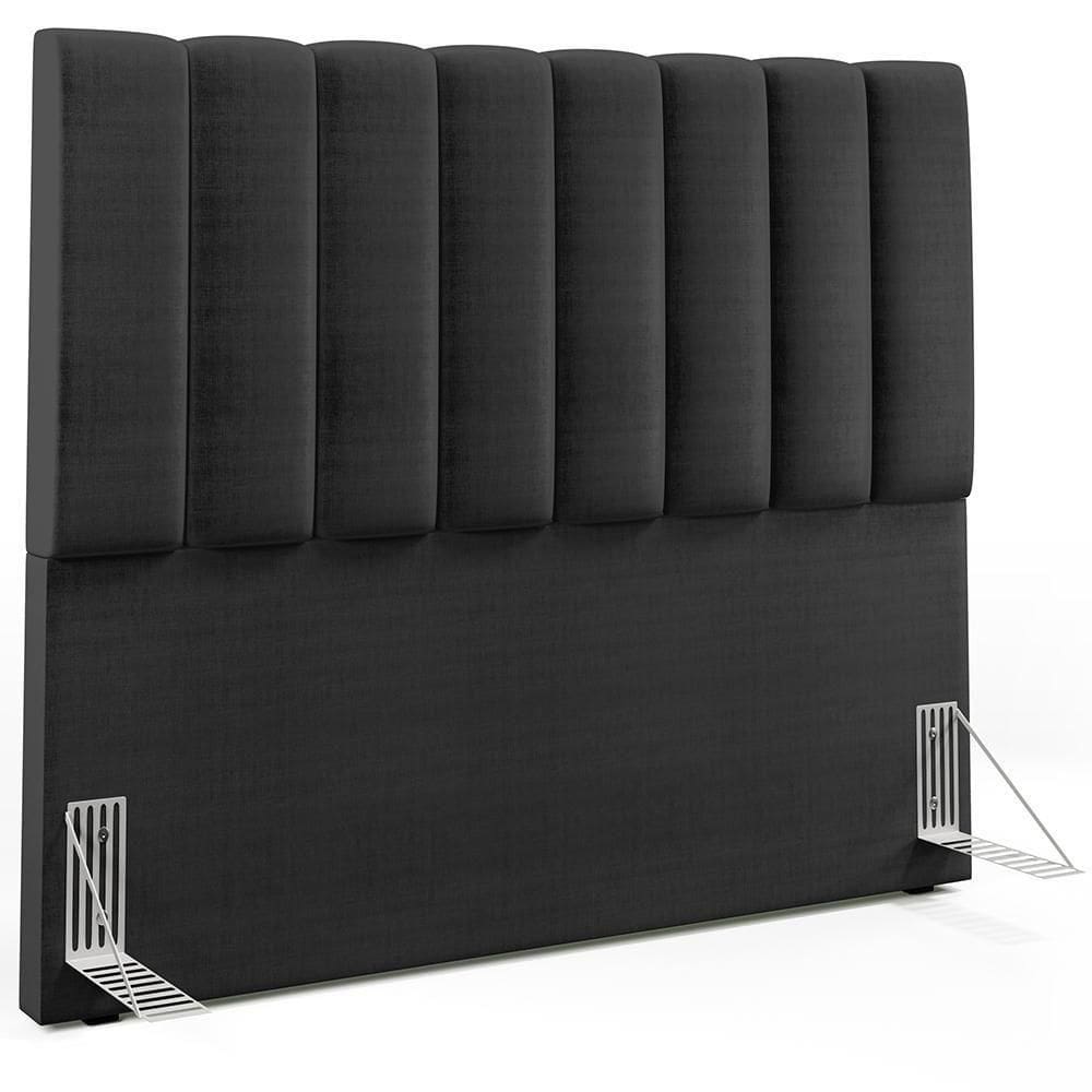 Cabeceira Cama Box Casal 140 Cm Facto Preto Metalizado