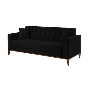 Sofa Liverpool 3 Lugares 195Cm Talento Móveis Preto