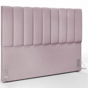 Cabeceira Cama Box Casal Queen 160 Cm Dália W01 Suede Rosê