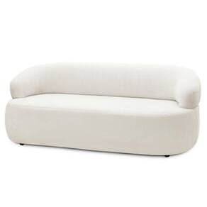 Sofá 3 Lugares Living 170cm Conka F05 Bouclê Off White
