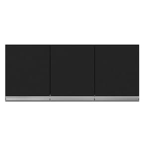 Armário De Cozinha Aéreo Andréia 120Cm 3 Portas Preto