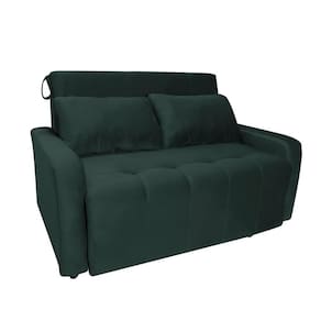 Sofá Cama Para Sala De Estar Amora New Suede - Petróleo Petroleo