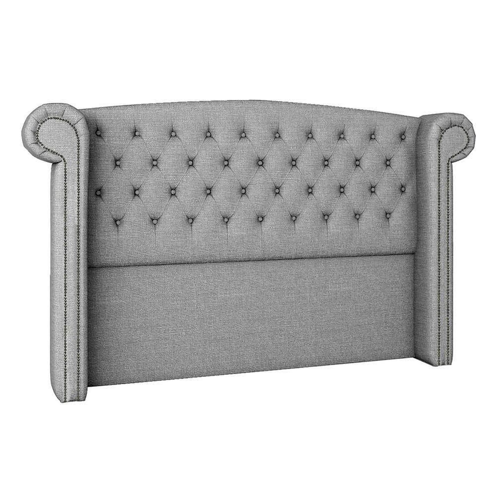 Cabeceira Solteiro Lyon P04 90 Cm Suede Cinza Tca 940