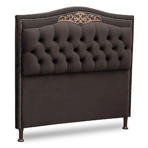 Cabeceira Estofada Box Casal Queen Size 160cm Chocolate