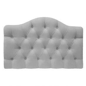 Cabeceira Suspensa Imperatriz 195 Cm King Size Suede Cinza