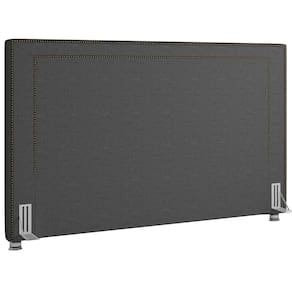 Cabeceira Cama Box Casal King 195cm P05 Berlim Cinza Escuro