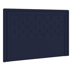Cabeceira Queen P04 160 Cm Suede Azul Marinho Tca 948