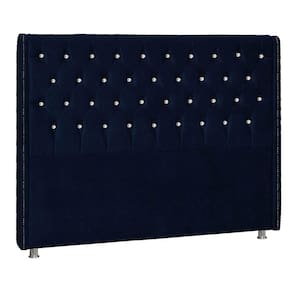 Cabeceira Solteiro Tóquio P04 98 Cm Suede Azul Marinho