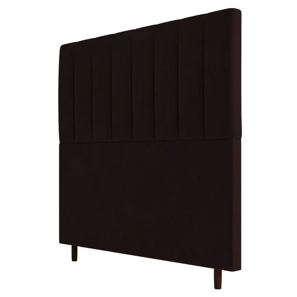 Cabeceira Cama Box Casal King Size Itália 193cm Marrom