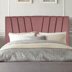 Cabeceira Estofada Bélgica 140cm Casal Para Cama Box Quarto Suede Rose Gold - Gat Magazine