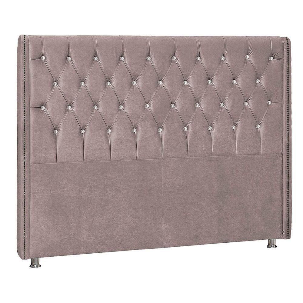 Cabeceira Solteiro Tóquio P04 98 Cm Suede Rosê Tca 949