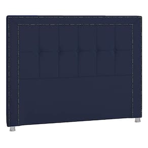 Cabeceira King P04 195 Cm Suede Azul Marinho Tca 948