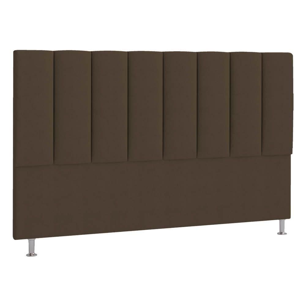 Cabeceira Queen Hannover P04 160 Cm Suede Marrom Tca 942
