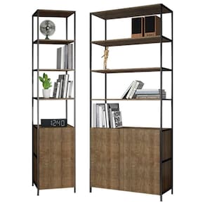 2 Estantes Livreiros Vermont Base Preto Artesano