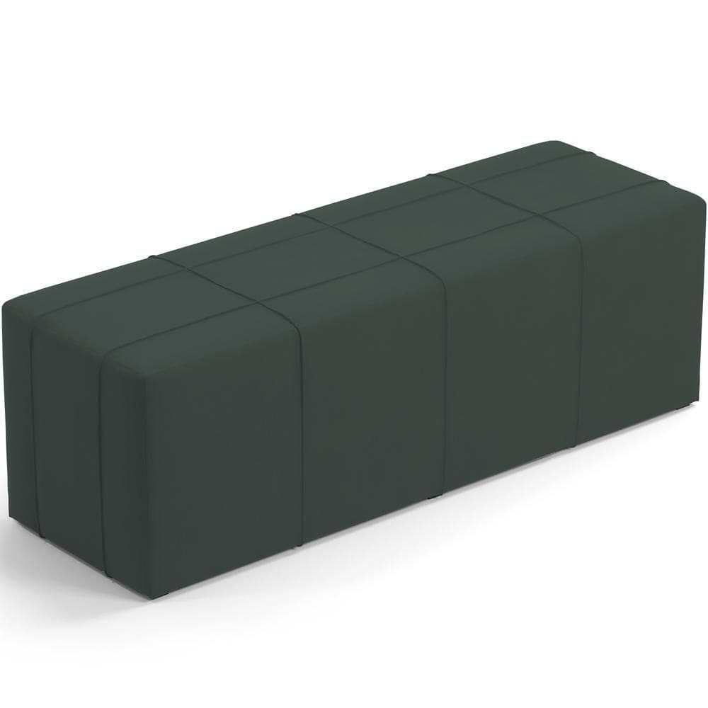 Puff Decorativo Living Sala De Estar 160 Cm Roma W01 Suede Verde Musgo - Lyam