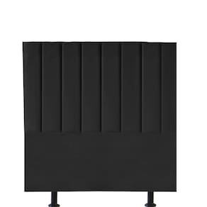 Cabeceira Estofada Carla 90cm Solteiro Para Cama Box Quarto Corino Preto - Gat Magazine