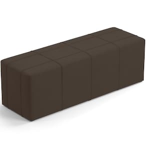 Puff Decorativo Living 195 Cm Roma W01 Suede Marrom -Lyam