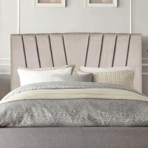 Cabeceira Estofada Bélgica 160cm Queen Size Para Cama Box Quarto Corino Bege - Gat Magazine