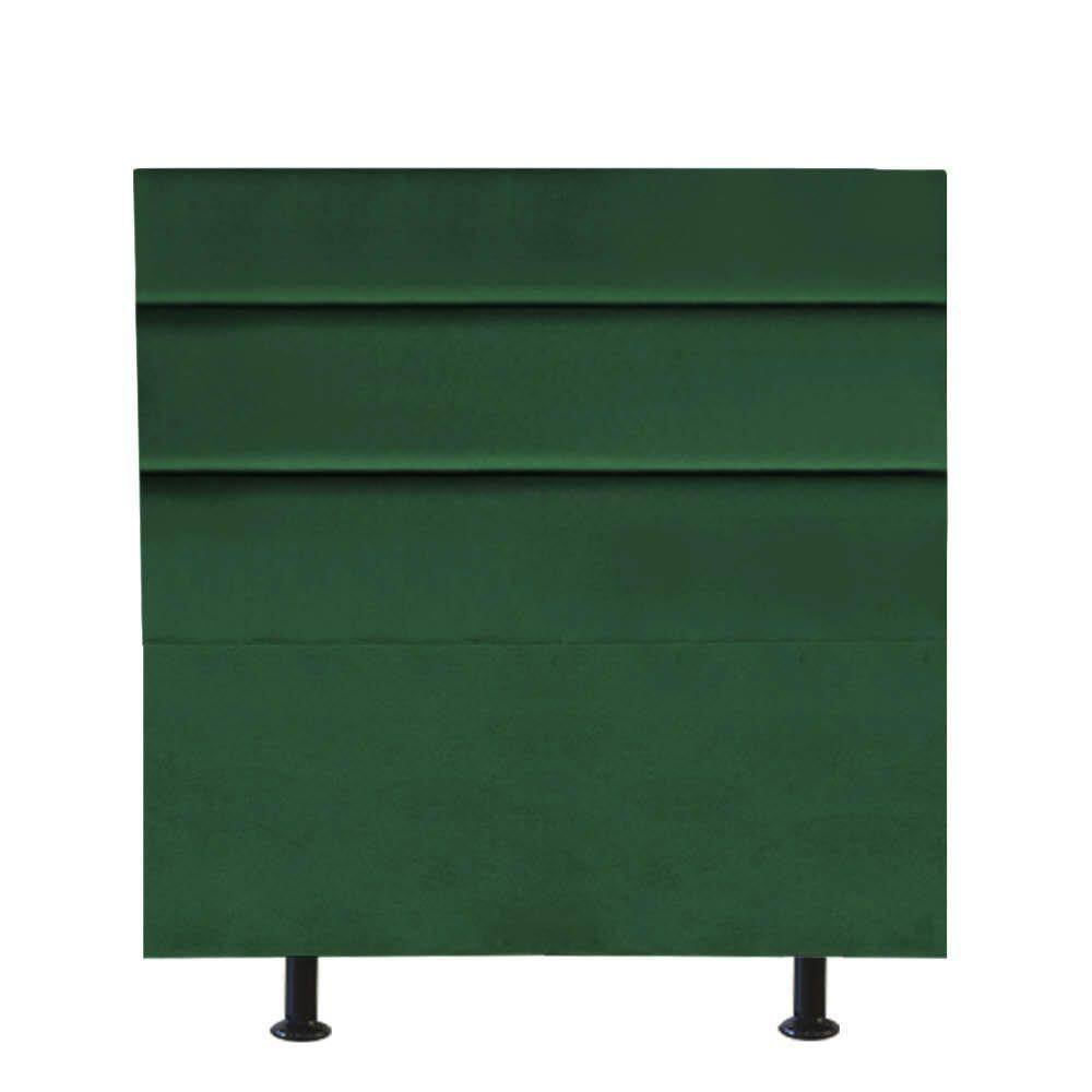 Cabeceira Estofada Argentina 90cm Solteiro Para Cama Box Quarto Suede Verde - Gat Magazine