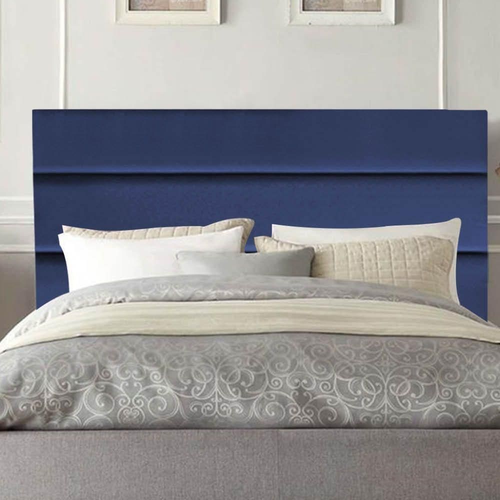 Cabeceira Estofada Argentina 140cm Casal Para Cama Box Quarto Suede Azul Marinho - Gat Magazine