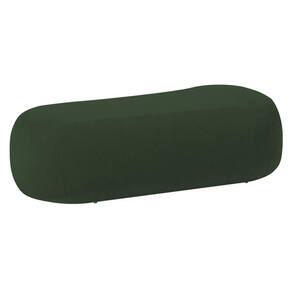 Puff Itália 180cm Sala Escritorio Luxo Linho Verde