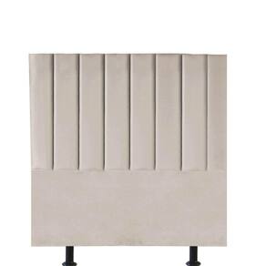 Cabeceira Estofada Carla 90cm Solteiro Para Cama Box Quarto Corino Bege - Gat Magazine