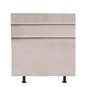 Cabeceira Estofada Argentina 90cm Solteiro Para Cama Box Quarto Corino Bege - Gat Magazine