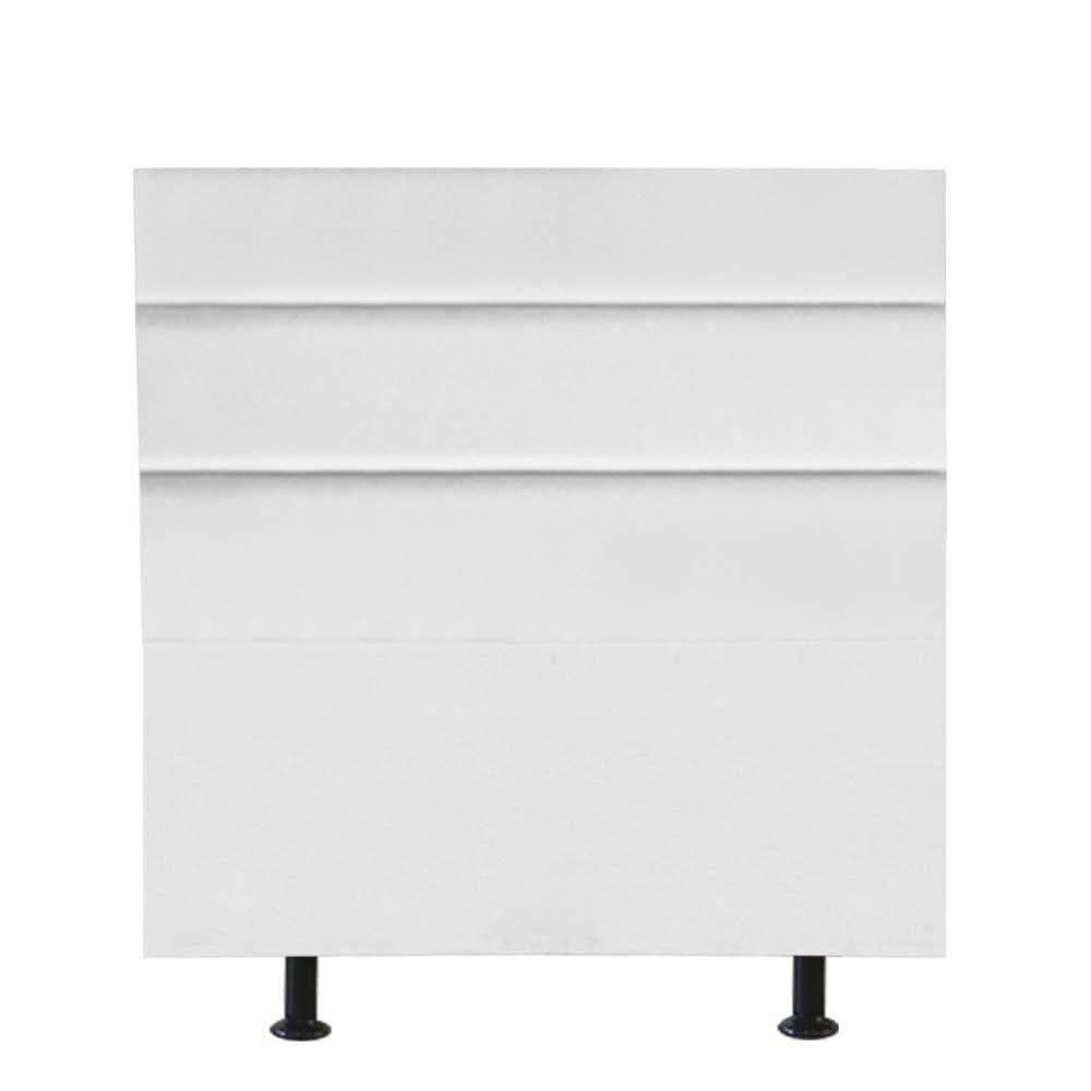 Cabeceira Estofada Argentina 90cm Solteiro Para Cama Box Quarto Corino Branco - Gat Magazine