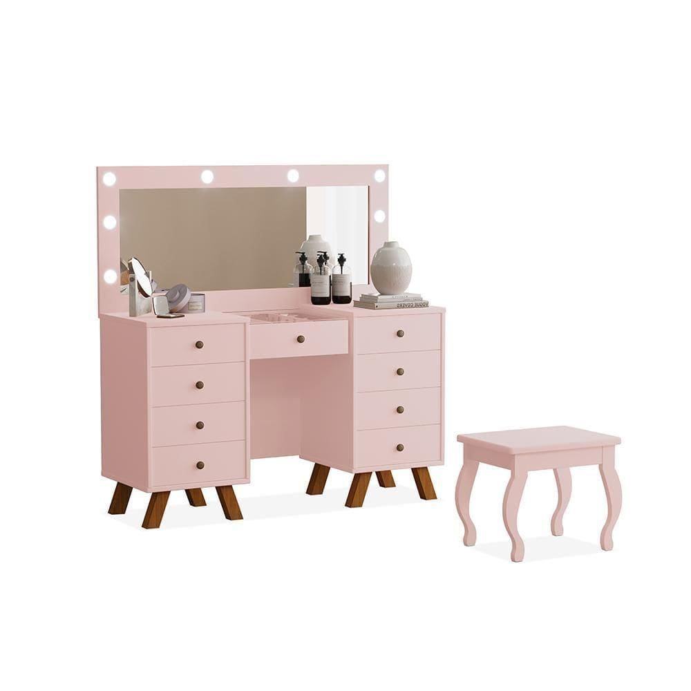 Penteadeira Com Assento Memphis Rose