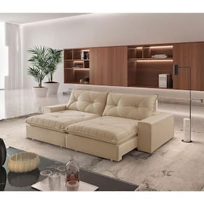Sofá Hall Linho Dois Módulos De 80cm B25cm Meu Sofá Online A226 Linho Bege