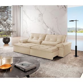 Sofá Parma Linho 02 Módulos De 90cm B25cm Meu Sofá Online A294 Linho Creme