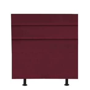 Cabeceira Estofada Argentina 90cm Solteiro Para Cama Box Quarto Suede Bordô - Gat Magazine