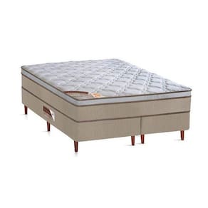 Cama Box + Colchão Castor King Innovation One Face Hibrido 180x200x54cm