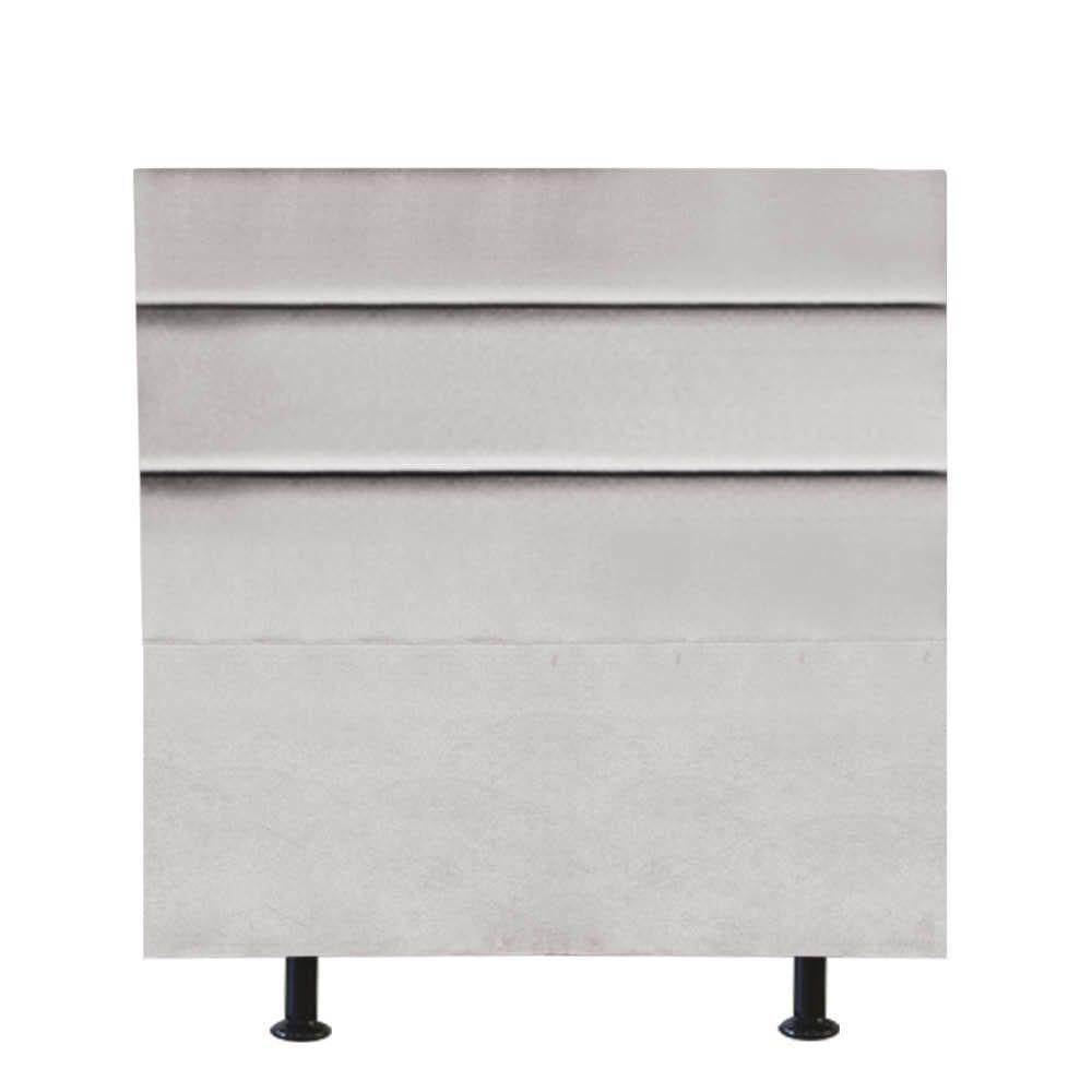 Cabeceira Estofada Argentina 100cm Solteiro Para Cama Box Quarto Suede Cinza Claro - Gat Magazine