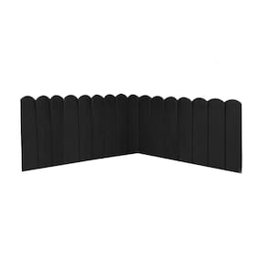 Cabeceira Painel Cama Queen Box Nuvem Suede Sandy 160 Cm Cor:preto