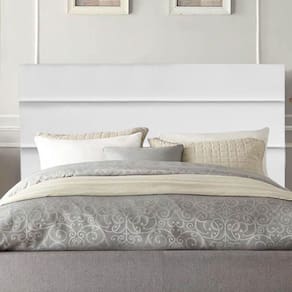 Cabeceira Estofada Argentina 160cm Queen Size Para Cama Box Quarto Corino Branco - Gat Magazine