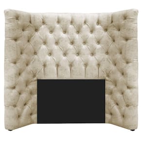Cabeceira Solteiro Everest P02 90cm Para Cama Box Linho Bege