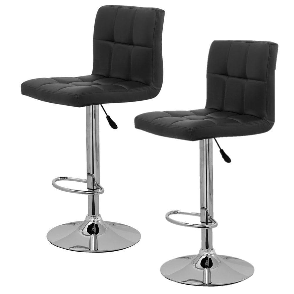 Kit 2 Banquetas Gomos Preto