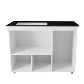 Balcão Para Cooktop 5 Bocas Com 3 Portas Ana Branco - Moblis